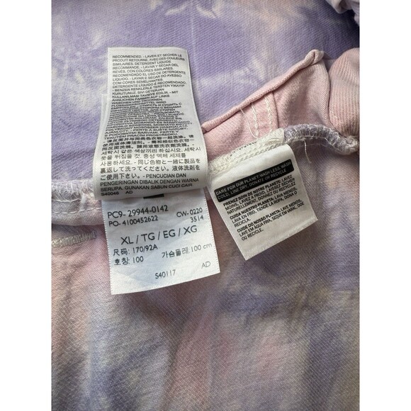 Levi's Denim Ex-Boyfriend Women Trucker Jacket Pink & Purple Tie Dye Size XL - Picture 9 of 9